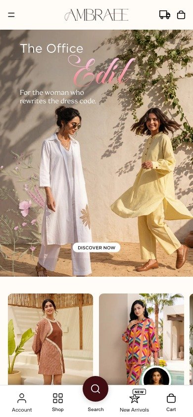 Ambraee mobile storefront