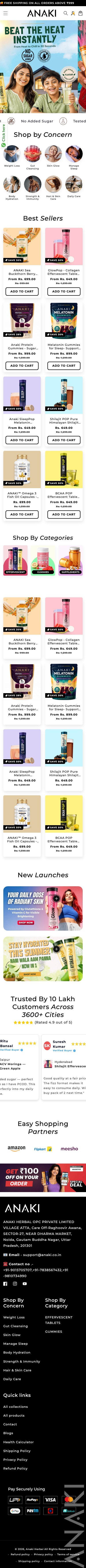 Anaki Herbal full mobile storefront view