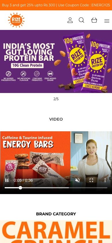 RIZE mobile storefront