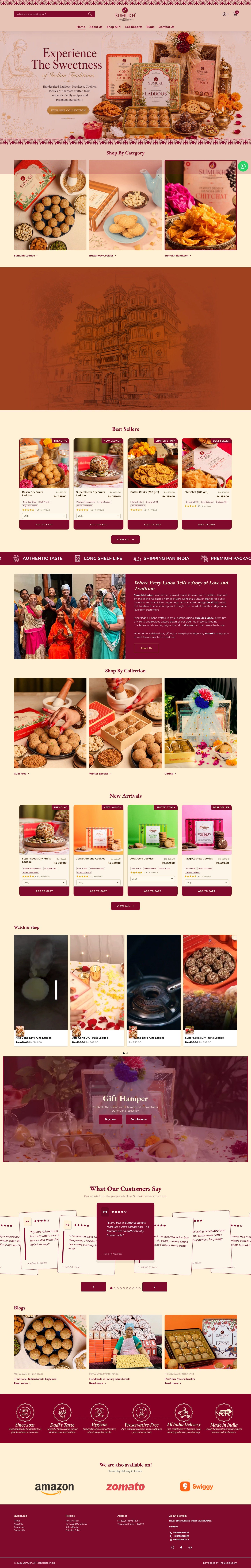 Sumukh full desktop storefront view